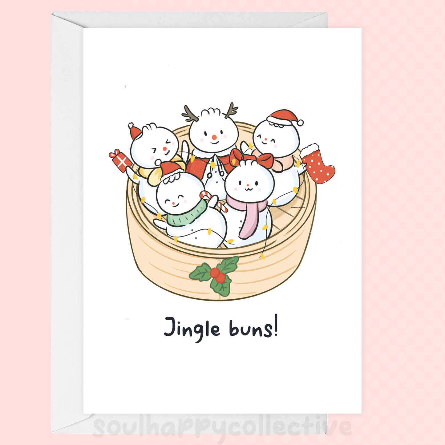 Jingle Buns Christmas Card